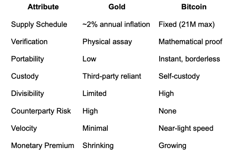 Gold Is Melting: Hard Money's Migration to Bitcoin