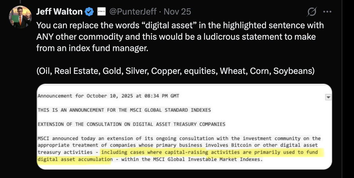 MSCI Targets Strategy: Bitcoin Treasury Model Faces Index Exclusion