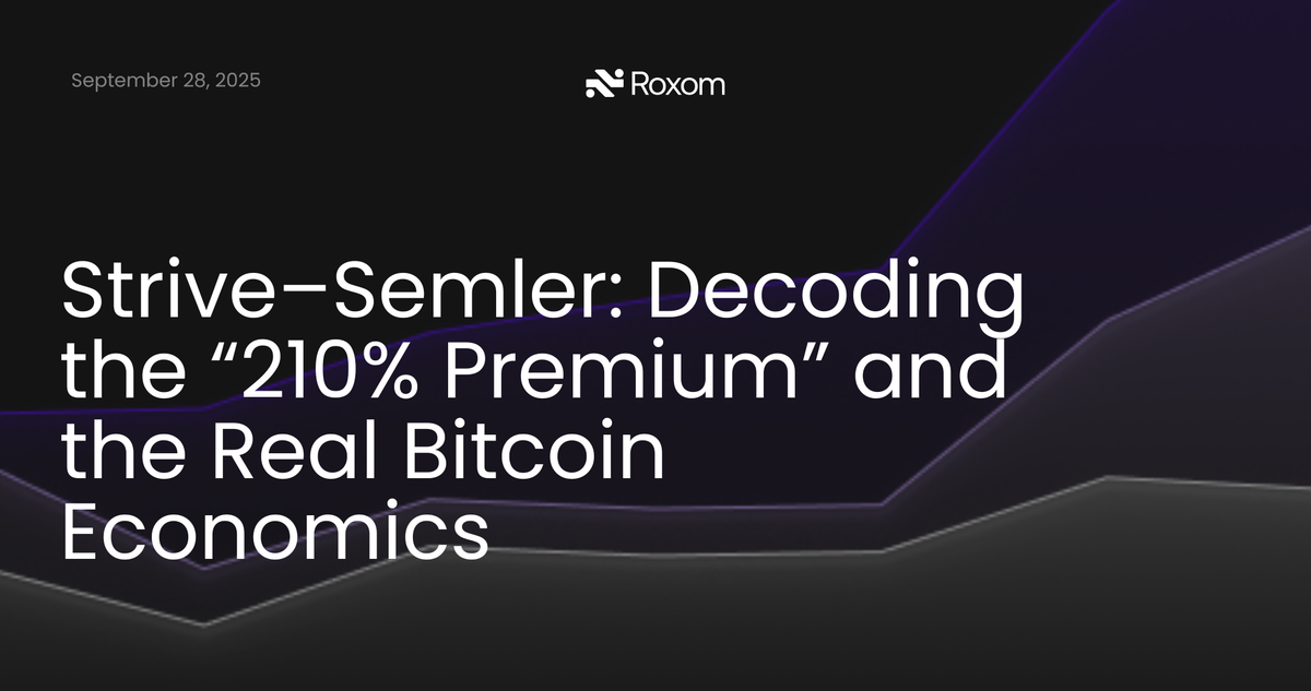 Strive–Semler: Decoding the “210% Premium” and the Real Bitcoin Economics