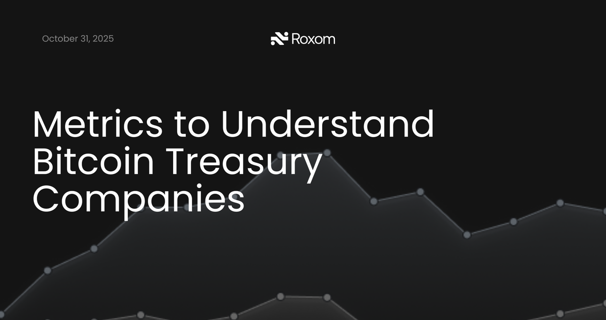 Metrics to Understand Bitcoin Treasury Companies