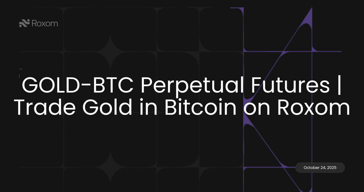GOLD-BTC Perpetual Futures | Trade Gold in Bitcoin on Roxom