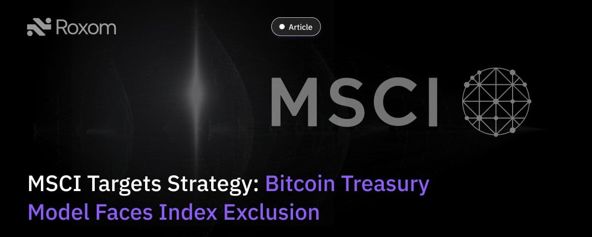 MSCI Targets Strategy: Bitcoin Treasury Model Faces Index Exclusion