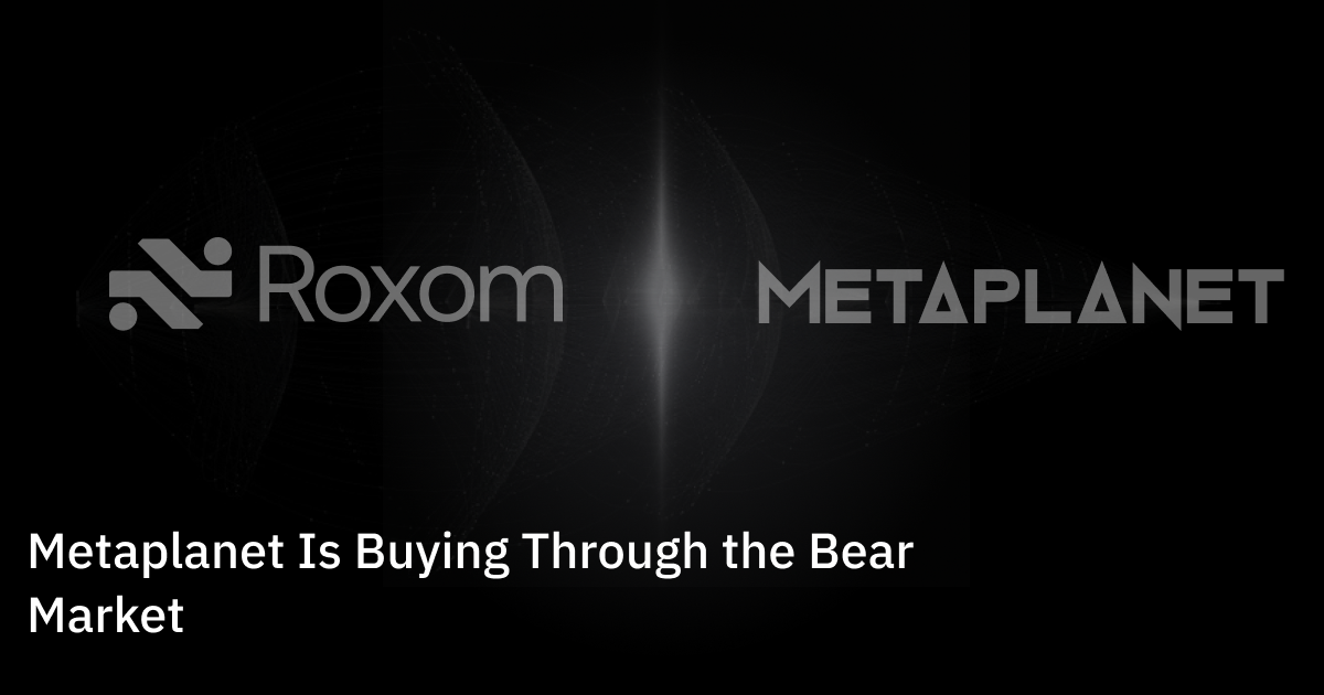 Metaplanet Is Buying Through the Bear Market