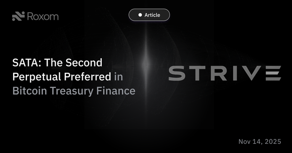 SATA: The Second Perpetual Preferred in Bitcoin Treasury Finance