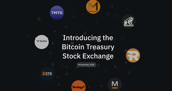 Introducing the world's first Bitcoin Stock Exchange.
