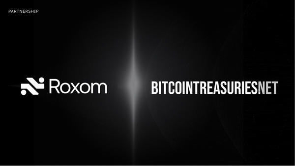 You already trust the data. Now you can trade it with Roxom inside BitcoinTreasuries.net.