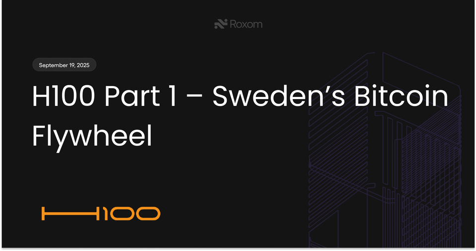 H100 Group AB – Pioneering Sweden’s Bitcoin Treasury Strategy: Part 1