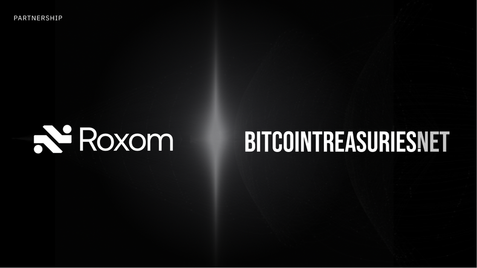 You already trust the data. Now you can trade it with Roxom inside BitcoinTreasuries.net.