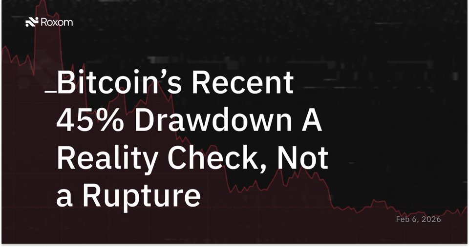 Bitcoin’s Recent 45% Drawdown A Reality Check, Not a Rupture